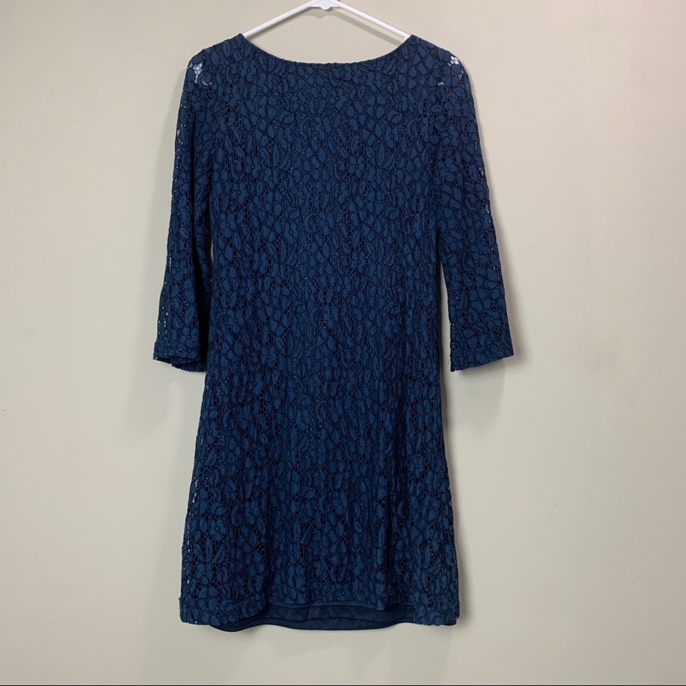 Navy Lace Dress - size 4 - Picture 2 of 8